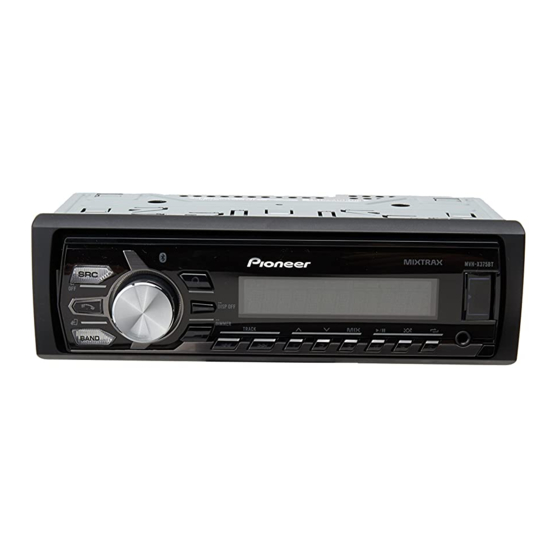 Pioneer MVH-X375BT Manual De Instrucciones