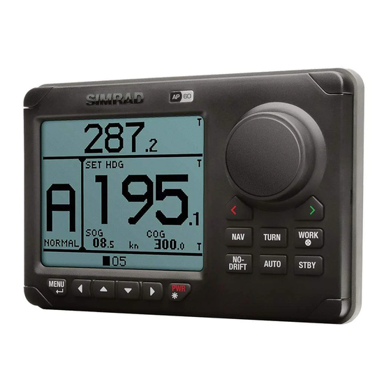 Simrad AP60 Guia De Inicio Rapido