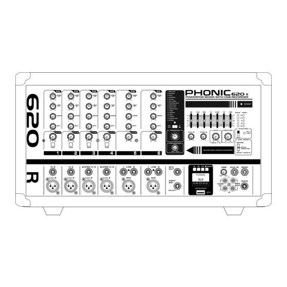 Phonic POWERPOD 620 Plus Manual Del Usuario