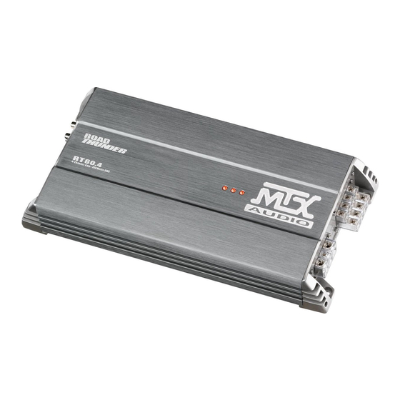 MTX Audio RT60.4 Manual De Instrucciones