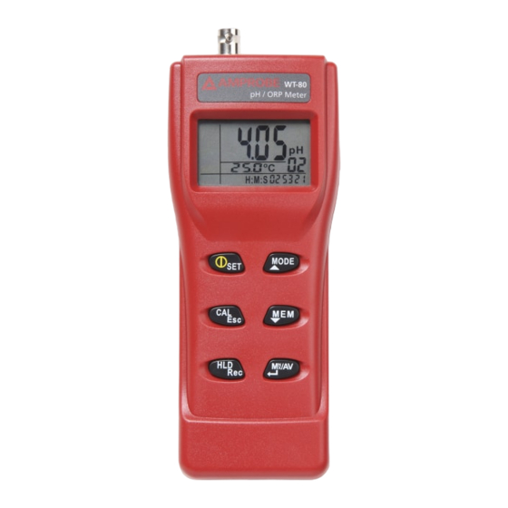 Amprobe WT-80 Manual De Uso