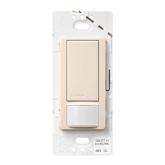 Lutron MAESTRO MS-VPS5M Guia De Inicio Rapido