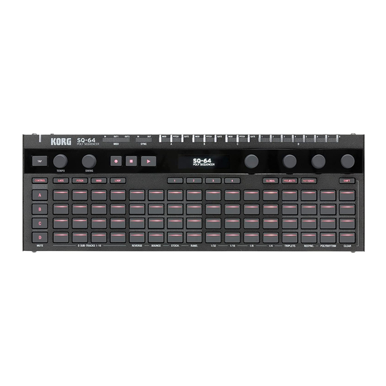 Korg SQ-64 Manual Del Usuario