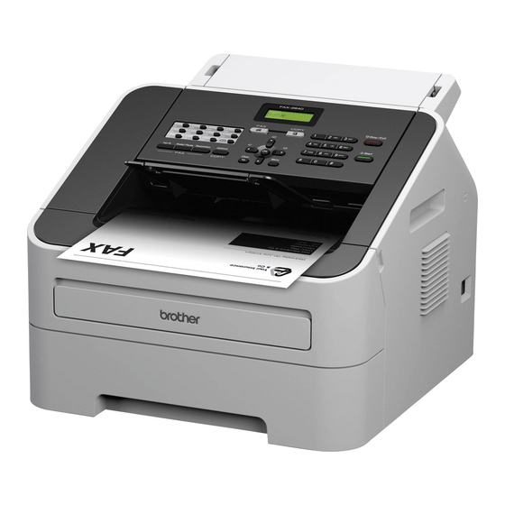 Brother FAX-2840 Guía De Seguridad Del Producto