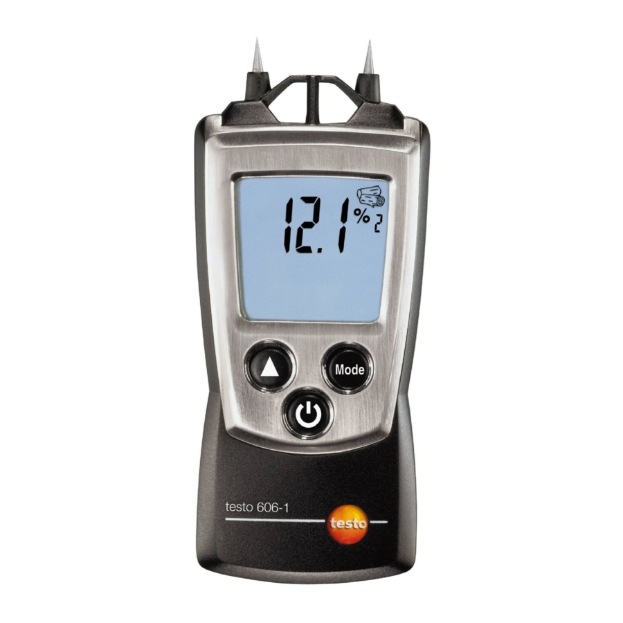 testo 606-1 Manual De Instrucciones