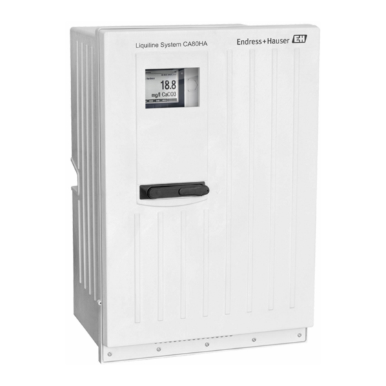 Endress+Hauser Liquiline System CA80HA Manual De Instrucciones