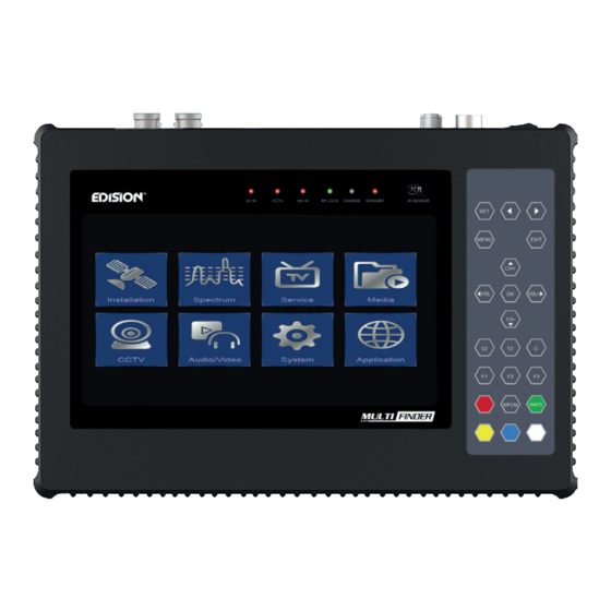 Edison MULTIFINDER DVB S2 Manuales