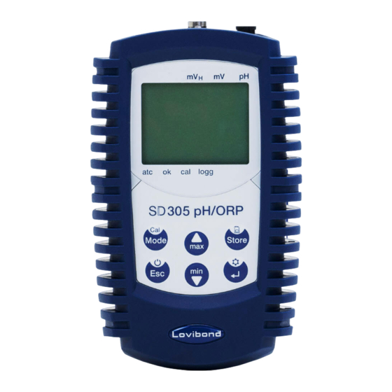 Tintometer Lovibond SD 305 pH/ORP Manual De Instrucciones