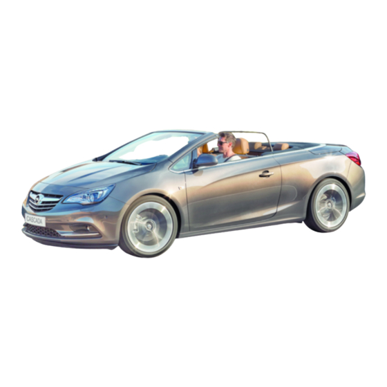 Opel CASCADA Manual De Instrucciones