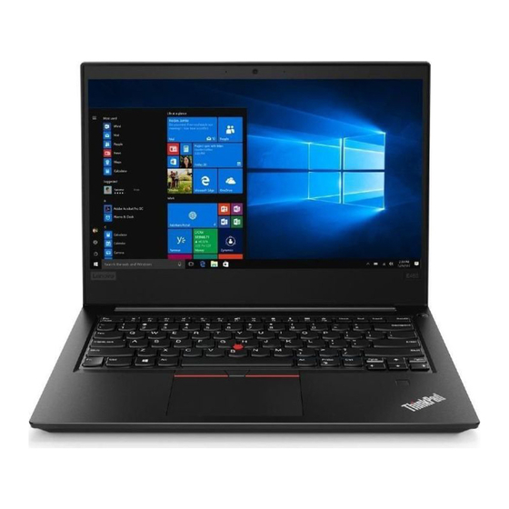 Lenovo ThinkPad E480 Guia Del Usuario