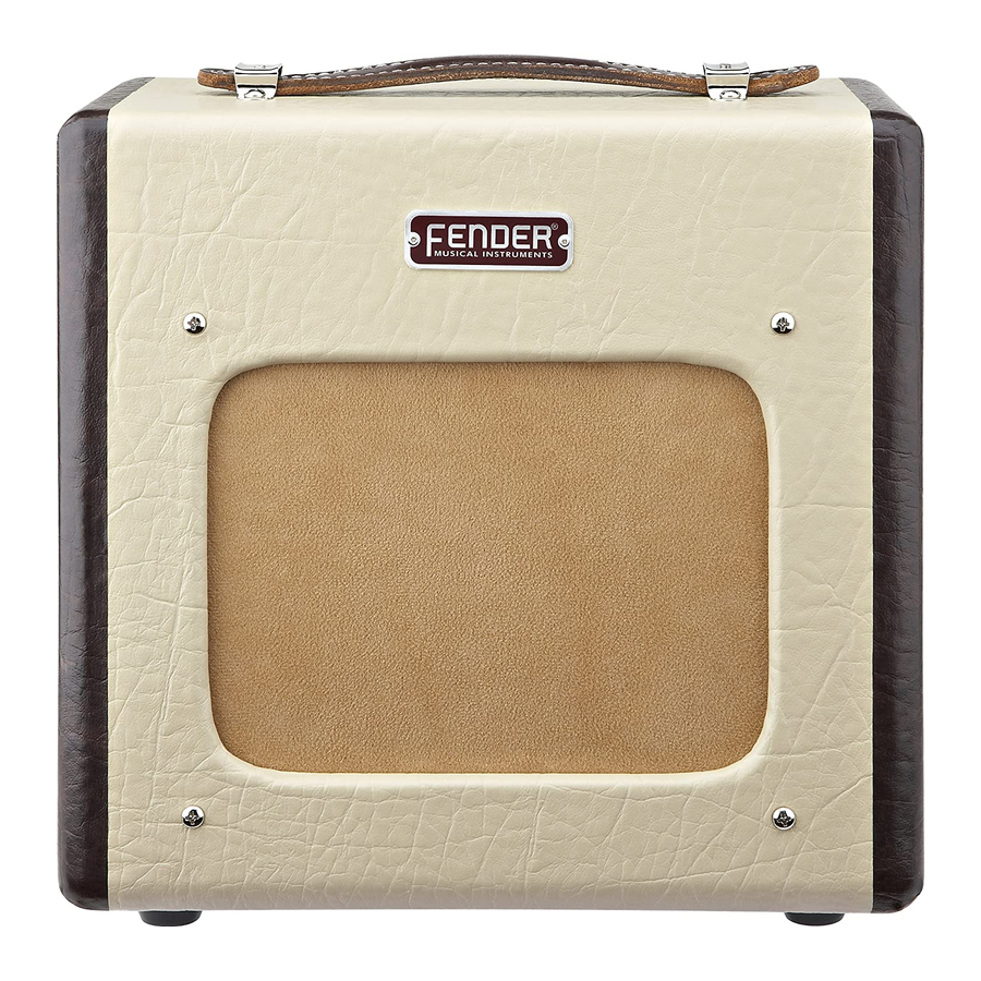 Fender Champion 600 Instrucciones De Funcionamiento