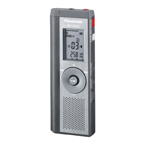 Panasonic RR-US490 Instrucciones De Funcionamiento