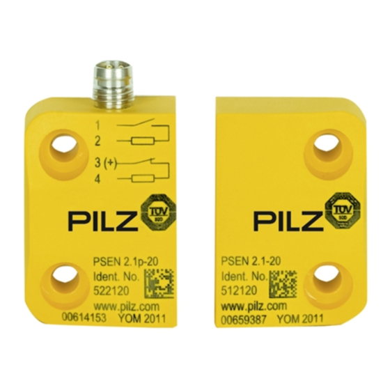 Pilz PSEN 2.1p-20 Manual De Instrucciones