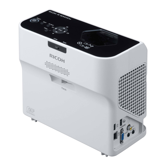 Ricoh PJ WX4141N Manual Del Usuario