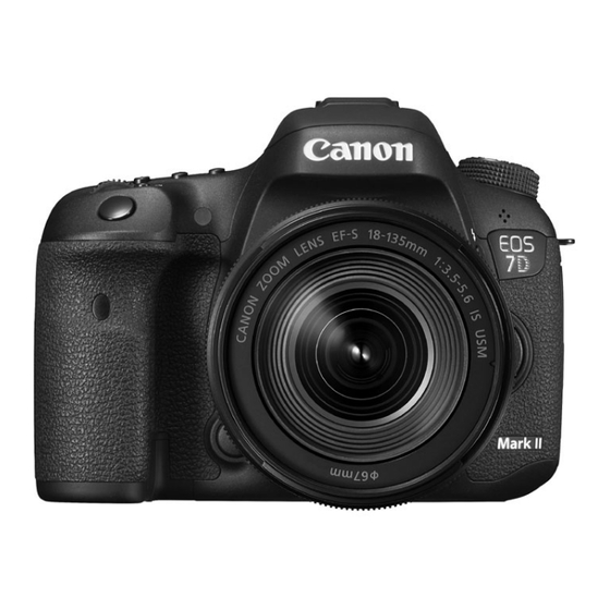 Canon EOS 7D Mark II Guía De Instrucciones