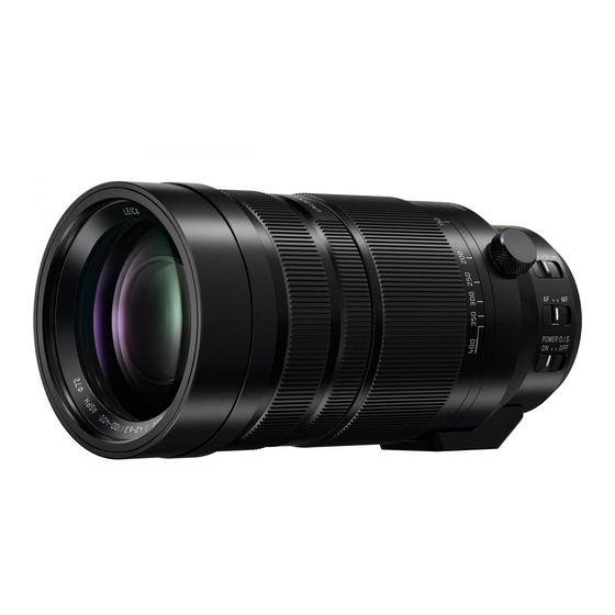 Panasonic Lumix H-RS100400 Instrucciones De Operación