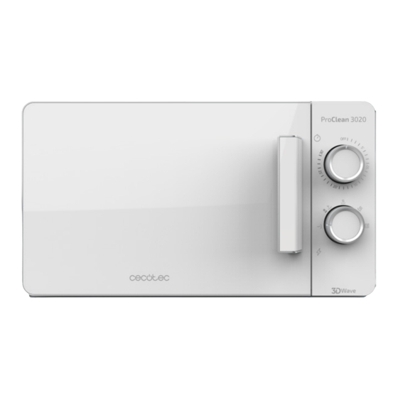 cecotec PROCLEAN 3020 Manual De Instrucciones