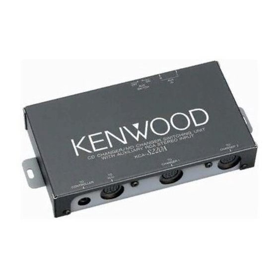 Kenwood KCA-S220A Manual De Instrucciones