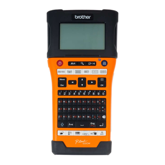 Brother P-touch PT-E550W Guía De Configuración Rápida
