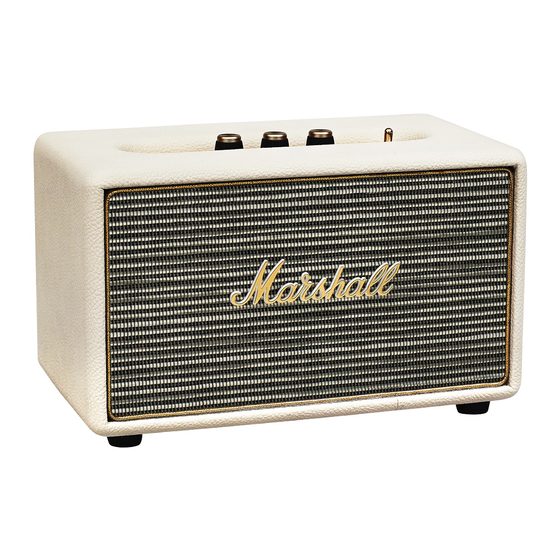 Marshall Acton Manual De Instrucciones
