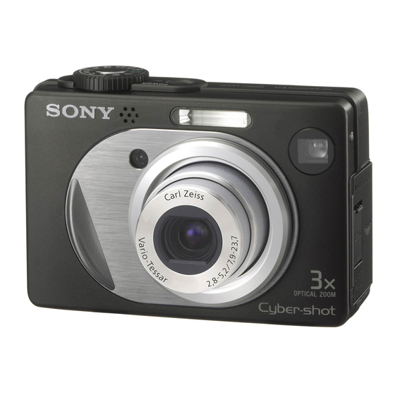 Sony Cyber-shot DSC-W1 Manuales