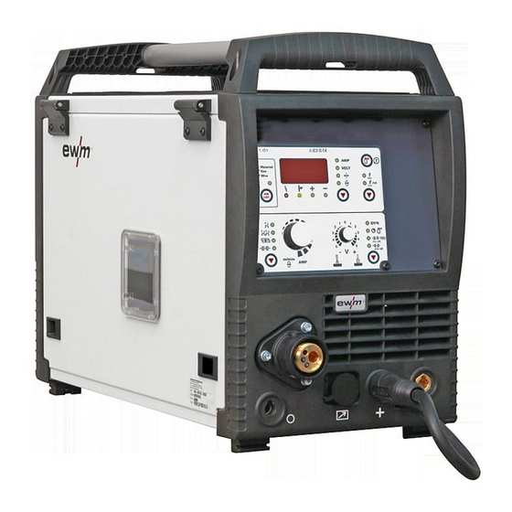 EWM Picomig 305 D3 puls TKG Manual De Instrucciones