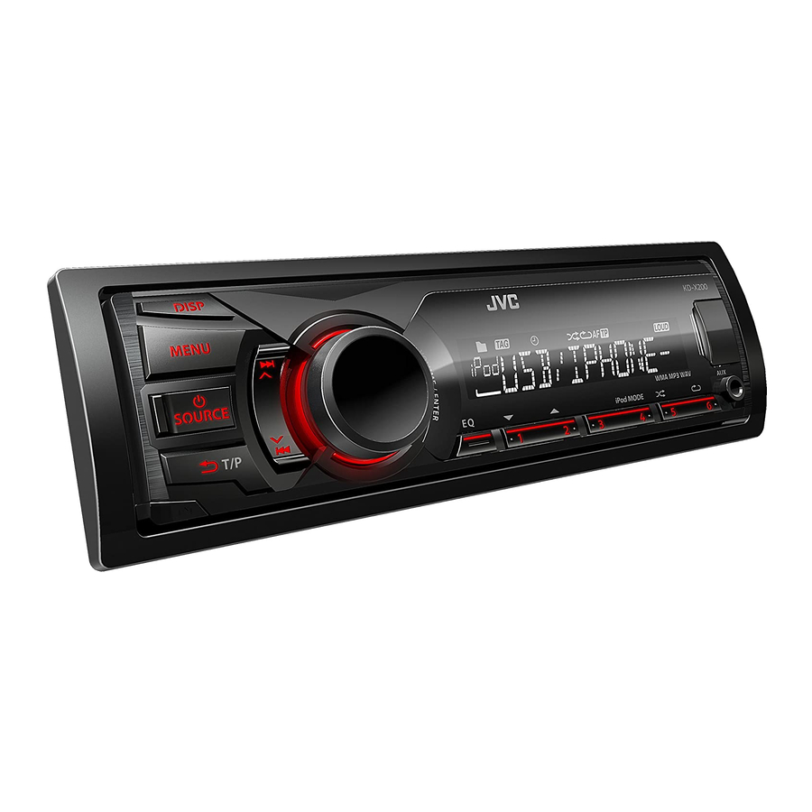 JVC KD-X200 Manual De Instrucciones