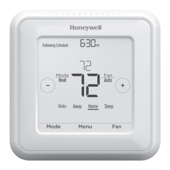 Honeywell Home RCHT8600 Serie Manuales