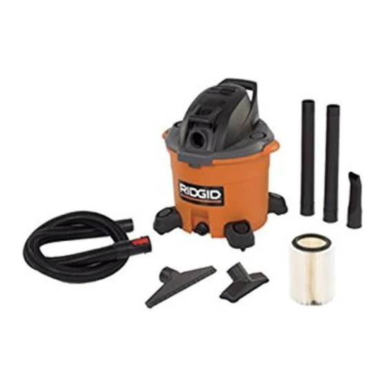 RIDGID WD1250 Manual Del Propietário