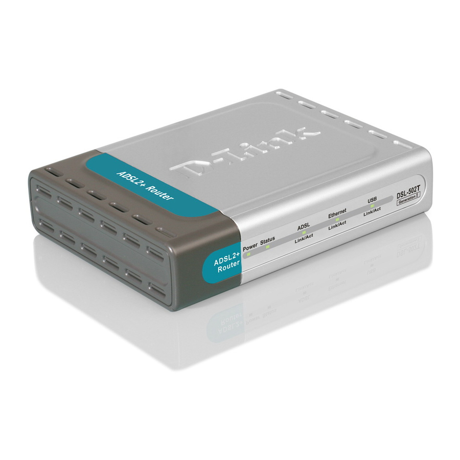 D-Link DSL-502T Manuales