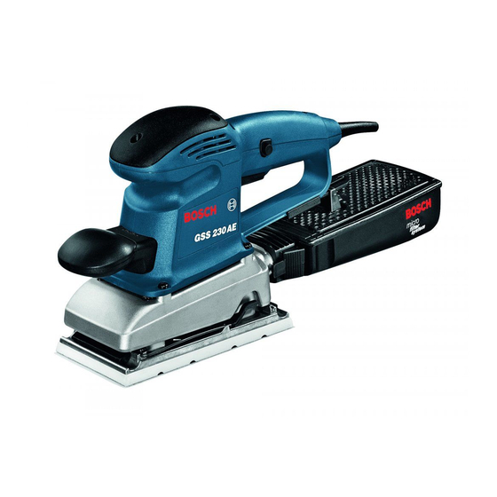 Bosch Professional GSS 230 A Manual Original