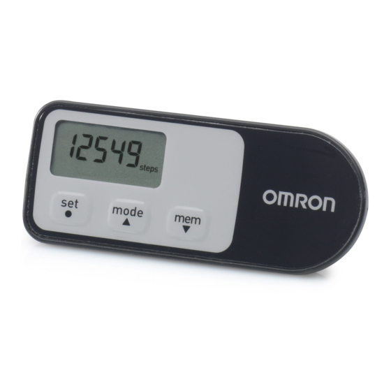 Omron Walking style One 2.1 Manual De Instrucciones