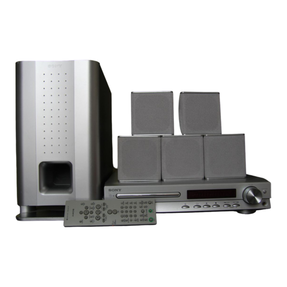 Sony DAV-EA20 Manual De Instrucciones