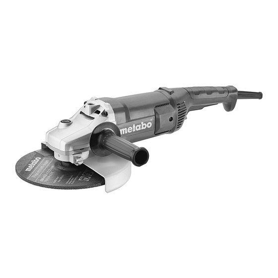 Metabo W 2000-180 Manual Original