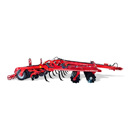 horsch Tiger 3 MT Instrucciones De Servicio