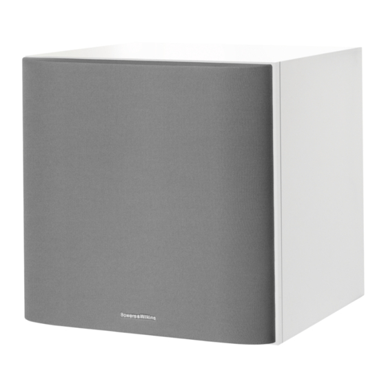 Bowers & Wilkins ASW610 Manual De Instrucciones