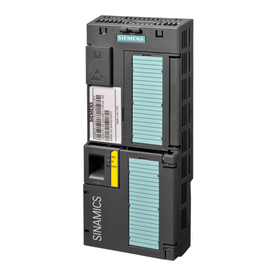 Siemens SINAMICS G120 CU240B-2 Instrucciones De Servicio Resumidas