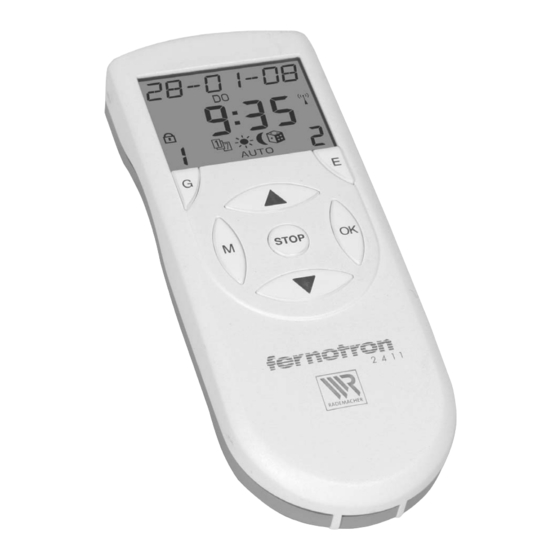 RADEMACHER Fernotron 2411 Instrucciones De Uso
