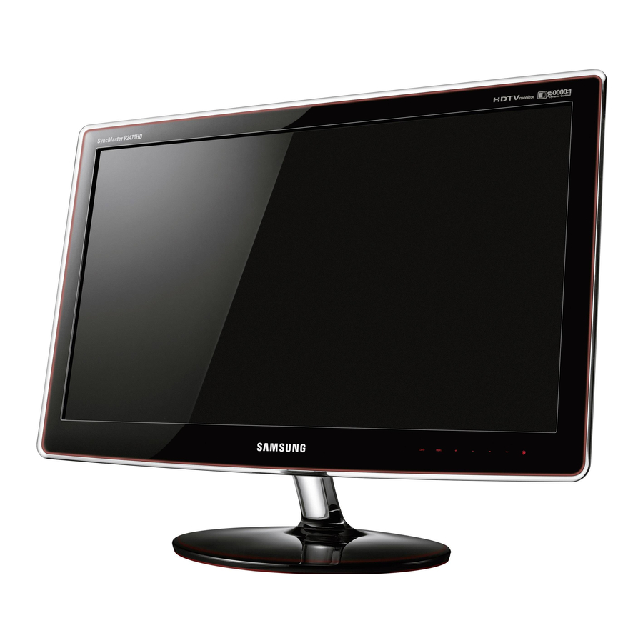 Samsung SyncMaster P2370HD Manual De Instrucciones