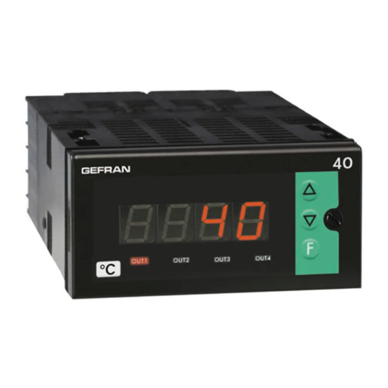 gefran 40F 96 Manual De Uso