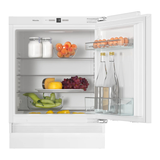 Miele K 31222 Ui Instrucciones De Instalación Y Funcionamiento