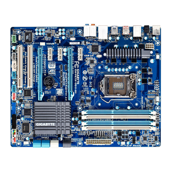 Gigabyte GA-P67X-UD3-B3 Manual De Usuario