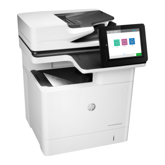 HP LaserJet Managed MFP E62655 Guia De Instalacion