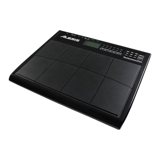 Alesis Performance Pad Manual De Inicio Rápido Del Usuario