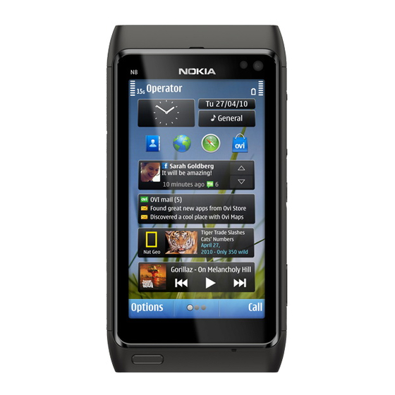 Nokia N8-00 Manual Del Usuario