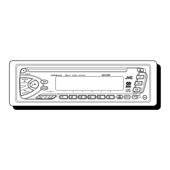 JVC KD-S70R Manual De Instrucciones