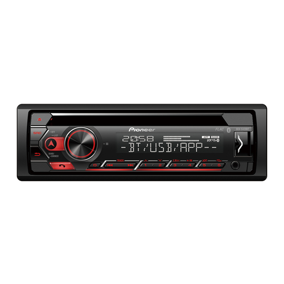 Pioneer DEH-S420BT Manual De Instrucciones