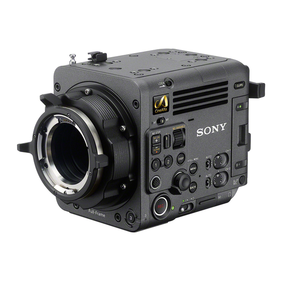 Sony BURANO/CineAltaB MPC-2610 Guía De Actualización Del Firmware