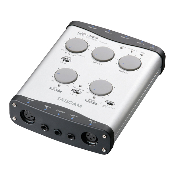 Tascam US-144 Manual De Instrucciones