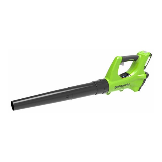 GreenWorks Tools 2402207 Manuales